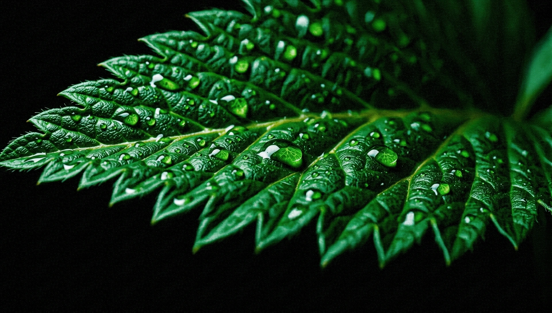 Botanical macro texture
